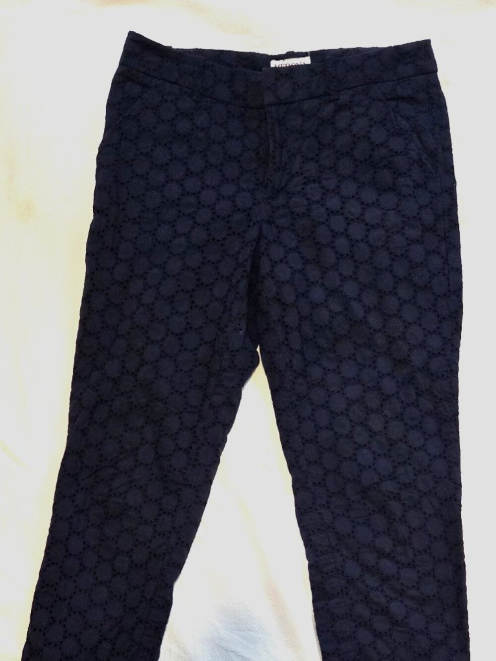 Merona Navy Skinny Leg Mid-Rise, Cropped Pant - Size 2 - Great Condition